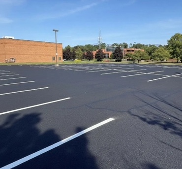 New York, Construction, Parking Lot Striping Of Peoria