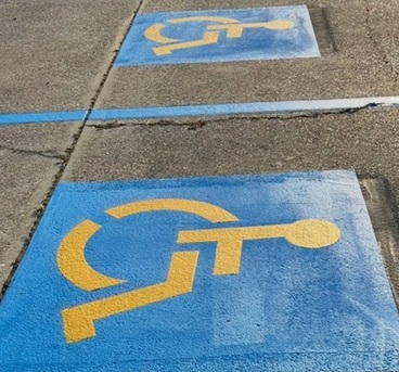 New York, Construction, Parking Lot Striping Of Peoria