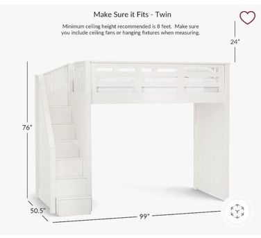 Dammam, Furniture, SAR 5500,  Used Potter Barn Beds Bunk For Sale. I Have 2 Bunk Beds From Potter Barn In Perfect Condit