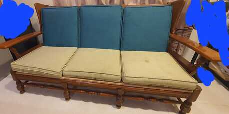 Juffair, Furniture, BHD 5,  HANDMADE ORIGINAL WOODEN SOFA URGENT SALE 5 BD