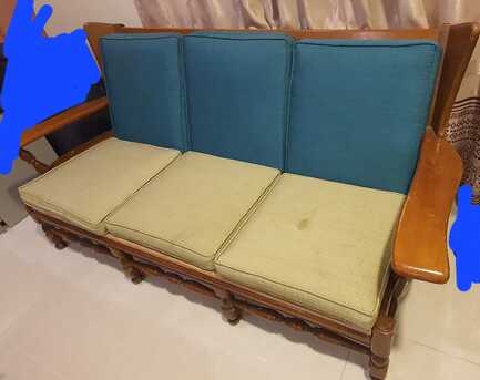 Juffair, Furniture, BHD 5,  HANDMADE ORIGINAL WOODEN SOFA URGENT SALE 5 BD