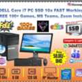 BHD 58,  DELL I7 Computer FREE 100+ Games For Kids (Just Plug & Play) 8GB Ram SSD 10x Fast Working