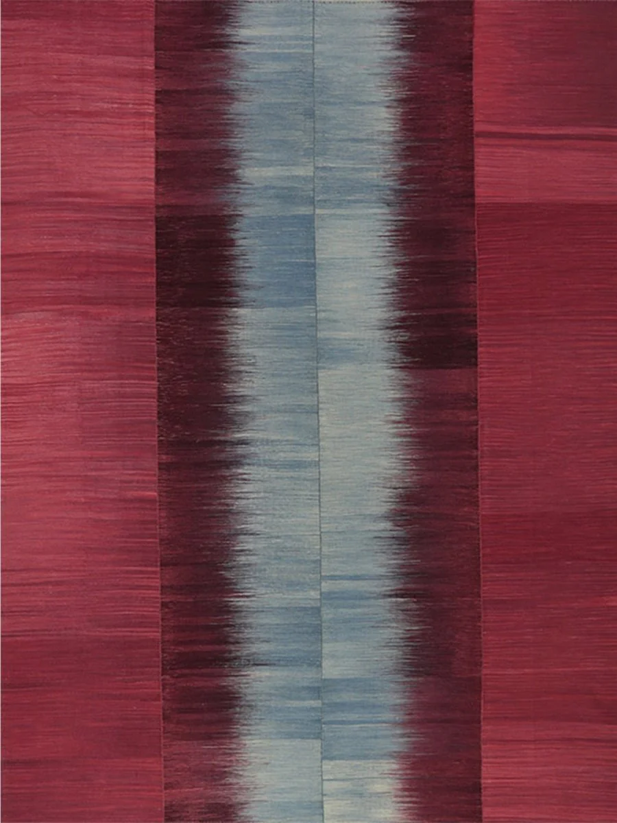 Dallas, Furniture, USD 1180,  8x10 Burgundy Blue Persian Kilim Area Rug In Dallas TX