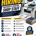 Photocopy & Printing Shop Staff