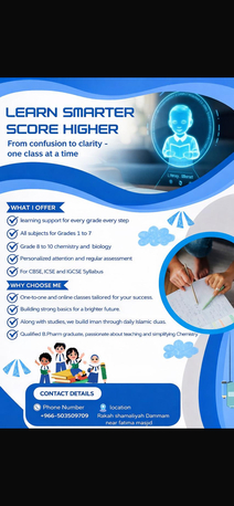 Al Rakah Al Shamaliyah, Job Seekers, Personalized Tuition Classes For Grades 1&ndash;10 With Support In All Subjects, Plus Chemistry