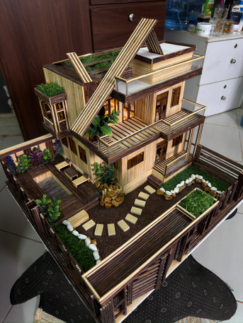 Riyadh, Appliances, SAR 4500,  Handmade Wooden House &ndash; Premium Craft For Home Decor