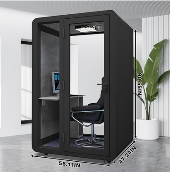 New York, Furniture, USD 499,  Solo Office Sound Booth Pod Audio Privacy - High Density Sound Insulation