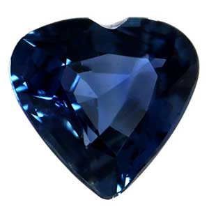 New York, Jewelry, USD 1863,  Untreated 0.92 Cts. Intense Sapphires Wholesale Heart, AAAAA Quality