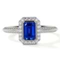 USD 3879,  Classic 1.22cttw Sapphire Vintage Engagement Ring At GemsNY