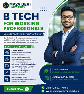 Noida, Education, Career-Focused B Tech Programs For Professionals