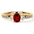 USD 2030,  Shop Lab Made Ruby Rings Three Stone Ring Sale