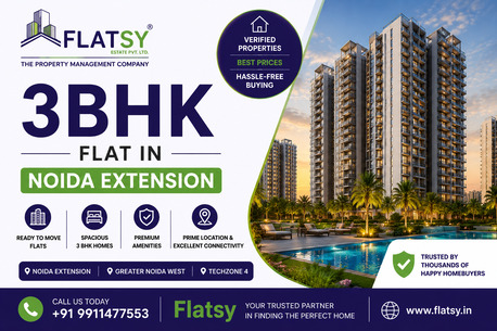 Noida, Real Estate For Sale, Premium 3BHK Flat In Noida Extension | Best Prices & Locations 2026