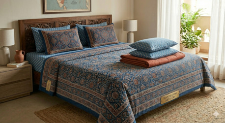 Mumbai, Household Items, INR 1499,  Handloom Bedsheets Online India &ndash; Soft Cotton & Premium Designs | Theindiglobal