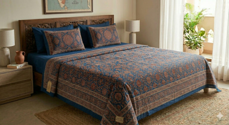 Mumbai, Household Items, INR 1499,  King Size Bed Sheets Cotton &ndash; Premium Cotton Bedding Online | Theindiglobal