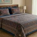 INR 1499,  King Size Bed Sheets Cotton &ndash; Premium Cotton Bedding Online | Theindiglobal