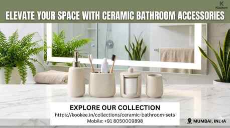 Mumbai, Health & Beauty Items, INR 895,  Elevate Your Space With Ceramic Bathroom Accessories