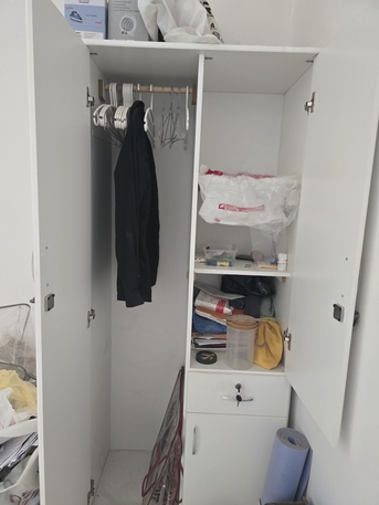 Riyadh, Furniture, SAR 850,  1 Single PersonBed Cot And 2 Chairs And Cupborad And Big Table