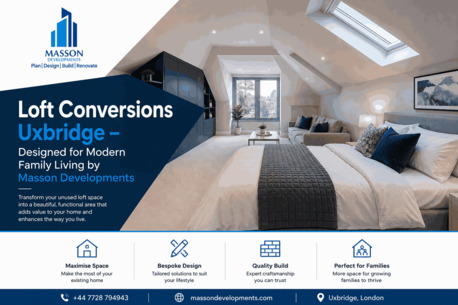 London, Businesses For Sale, Loft Conversions Uxbridge &ndash; Designed For Modern Family Living By Masson Developments