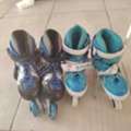 SAR 60,  Two Pairs Of Kids Adjustable Inline Skates (Sizes 25-30 & 30-35)