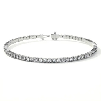 New York, Jewelry, USD 4209,  Get Natural Diamond Tennis Bracelet 1.9mm Diamond Bangle
