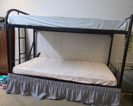 Al Malaz, Furniture, SAR 500,  Bunk Bed With Mattress For Sale &ndash; Good Condition