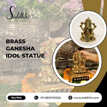 New Delhi, Appliances, INR 8500,  Buy Brass Ganesha Idol Statue Online | Siddhhi Arts