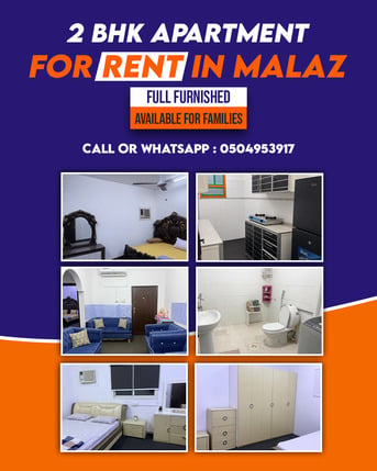 Al Malaz, Housing Exchanges, SAR 3000/month,  2 BR,  0 Sq. Meter,  2 BHK, For Rent Fully Furnished Family Apartment In Jarir Street