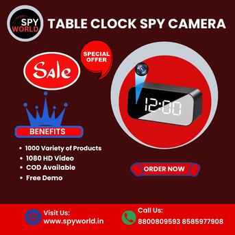 New Delhi, Electronics, INR 2999,  Best Table Clock Spy Camera Shop In Nehru Place &ndash; Spy World