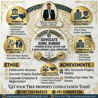 Mumbai, Legal, Civil Lawyer In Patna For Property Litigation Cases | Advocate Sunil Kumar