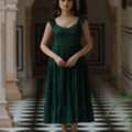 INR 1359,  Buy Women's Solid Fit And Flare Dress Online
