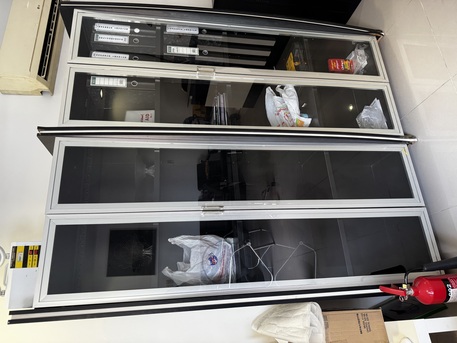 Khobar, Furniture, SAR 900,  For Sale: Front Office Desk & Cupboard (4-Door)