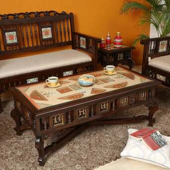 Mumbai, Furniture, INR 56679,  Center Table For Living Room - Wooden Collection