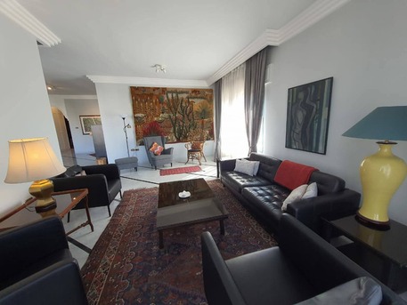 Amman, Apartments, Flats, Houses & Villas, JOD 13000/month,  Furnished,  3 BR,  Fully Furnished 3B Apart With Baconly And Free Access  Rooftop In 4 Circle 00962777688956