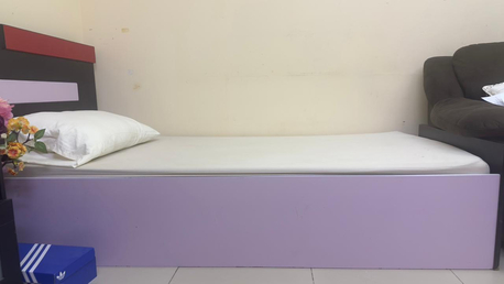 Al Rehab, Furniture, SAR 500,  Kids Bed Set With Single Bed + Matress And Cupboard