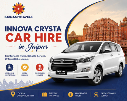 Jaipur, Travel, Luxury Innova Crysta Car Rental In Jaipur For Smooth Travel