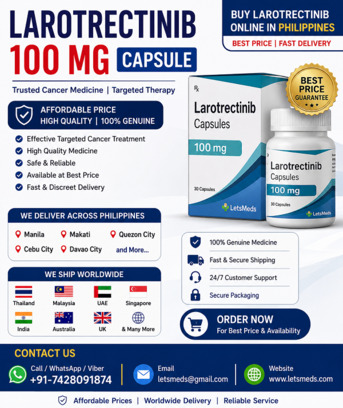 Manila, Health & Beauty Items, PHP 1,  Purchase Larotrectinib 100 Mg Capsule In Philippines, Malaysia & UAE