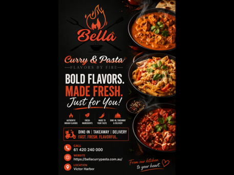 Sydney, Food & Drink, Family Indian Curry Restaurant In McCracken | Bella Curry & Pasta