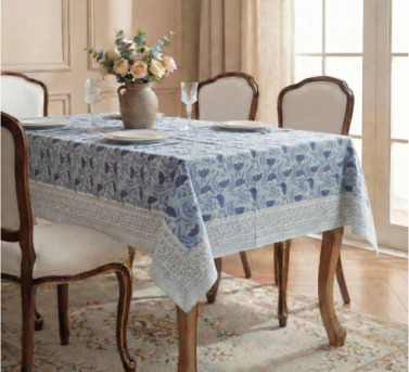 Sydney, Household Items, AUD 39,  Jodhpur Blue Hand Block Printed Cotton Tablecloth