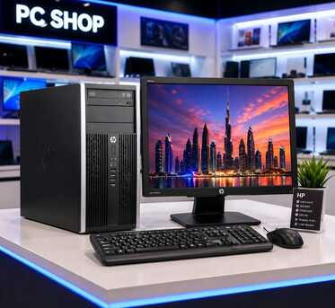 Manama, Electronics, BHD 78,  HP Core I7 - Computer Set Speed 3.40Ghz 8GB RAM | 512GB SSD Win 11 Pro 19&prime;&prime; HD Monitor-/