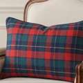 AUD 29,  Lumbar Cushion Cover - Red Polo Checks