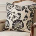 AUD 29,  Navy Bloom Decorative Cushion Cover | 50cm X 50cm