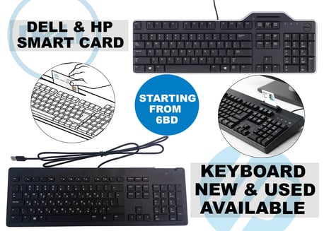 Riffa, Computers, BHD 6,  HP & Dell Smart Card Keyboards | New & Used | Starting From 6 BD Only