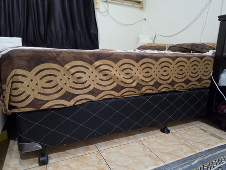 Jeddah, Furniture, SAR 450,  1 Double Bed With Mattress Plus 1 Sofa Set For Sale &ndash; SAR 450, Location- Jeddah Salamah