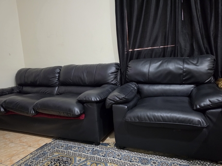Jeddah, Furniture, SAR 450,  1 Double Bed With Mattress Plus 1 Sofa Set For Sale &ndash; SAR 450, Location- Jeddah Salamah