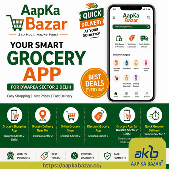 Dwarka, Household, Fast & Easy Grocery Shopping &ndash; Aap Ka Bazar
