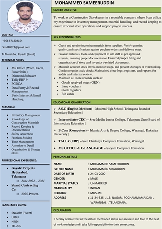Riyadh, Job Seekers, Store And Inventory
