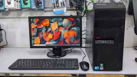 Manama, Computers, BHD 23,  Lenovo Core 2 Duo Desktop PC 4GB RAM 500GB HDD With 19" Monitor Win & Office Ready To Use