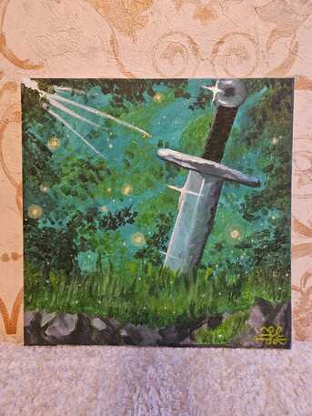 Khobar, Furniture, SAR 150,  150 SAR - HANDMADE Painting For Sale - No AI, No Print - 100% Genuine