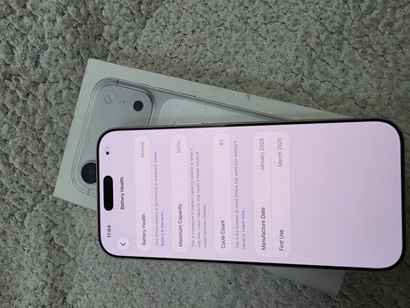 Khobar, Mobile Phones, SAR 5200,  IPhone 17 Pro Max 256gb Silver 100 Battery Only Serious Buyer Sale Swap