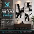 Elegant Black And White Abstract Paintings For Modern Spaces